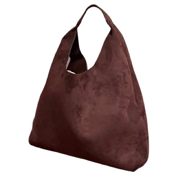 🆕- Gap Viral Chocolate Brown Vegan Leather Slouchy Bag - Picture 3 of 7